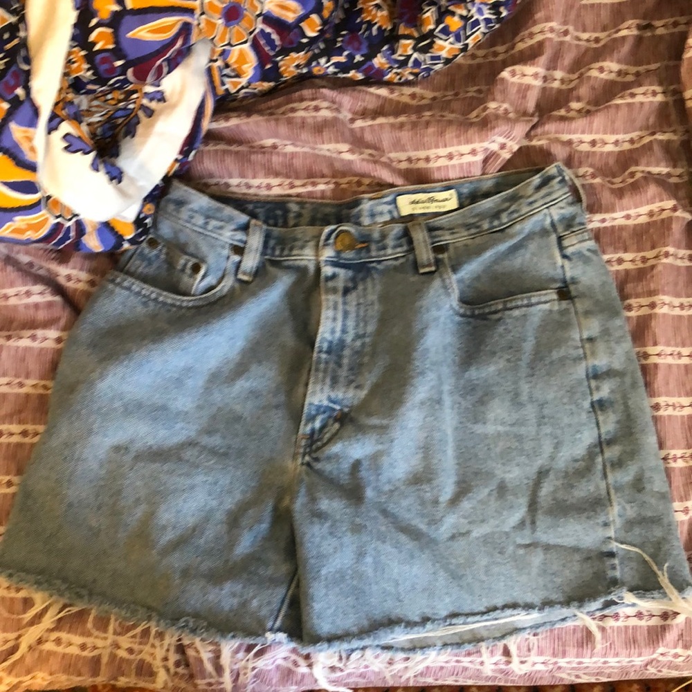Cutoff eddie bauer jean shorts